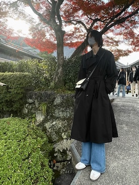 LAD MUSICIANのトレンチコートを使った人気ファッションコーディネート