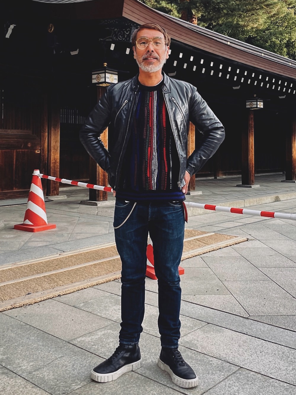 YosaKugino｜Maison Margielaのライダースジャケットを使った