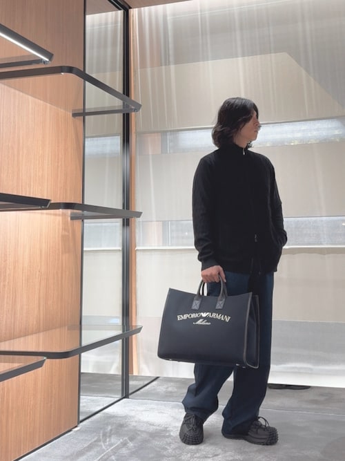 EMPORIO ARMANI カーディガン 「エンポリオ アルマーニ」ジップアップ