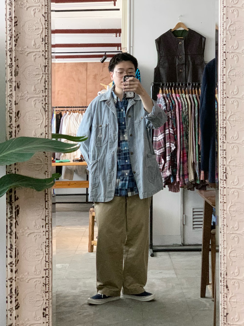 Leeのカバーオールを使った「ヒッコリーストライプ」の人気