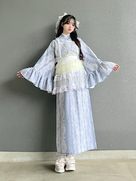 セパレート浴衣(帯セット)を使った人気ファッションコーディネート - WEAR