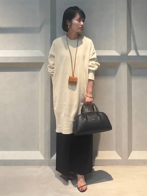 セール】Curensology(カレンソロジー)/ニットベロアチュニック（ニット