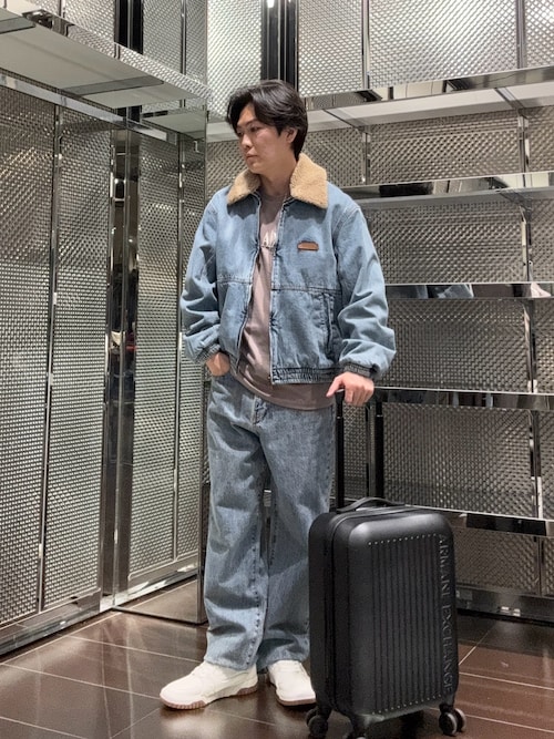 A|X アルマーニ エクスチェンジ】AXロゴ スーツケース/キャリーバッグ