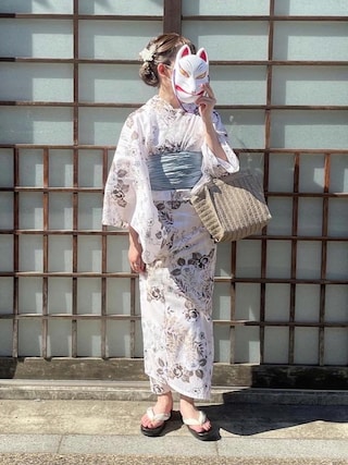 ♡utatane×maru♡ ウタタネ コラボ 浴衣＆帯 2点セット ♡utatane×maru