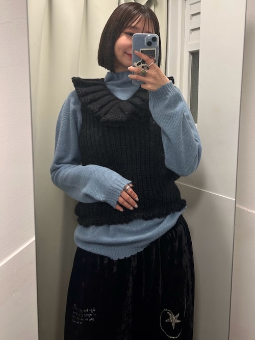 momoさん】crinkle crinkle crinkle ホワイトベスト crinkle crinkle