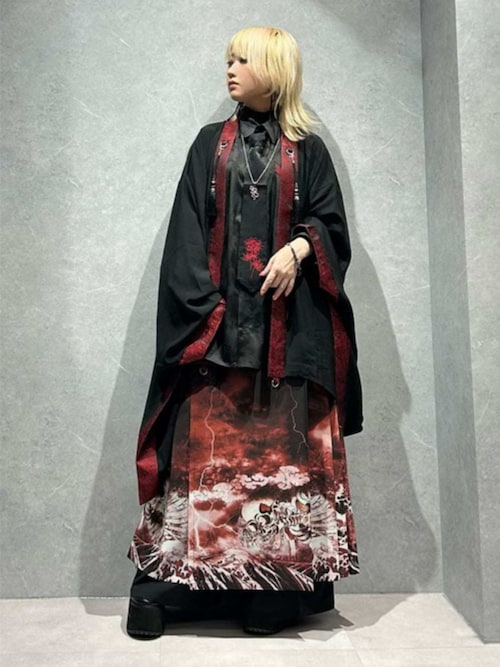 セール】ガシャドクロ柄巻きスカート（スカート）｜REZEN（リゼン）の