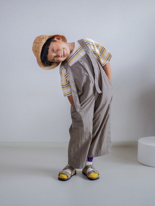 キッズ 調節ひも付きワイヤー麦わら帽子（ハット）｜DAY CLOSET（デイ