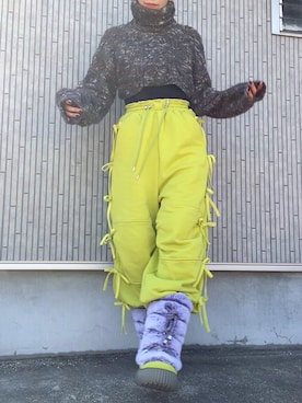 Side Ribbon Sweatpants/サイドリボンスウェットパンツ【MAISON