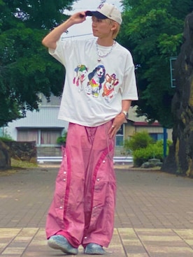 GRANCY】Button Layered Design Nylon Pants / ボタンレイヤード