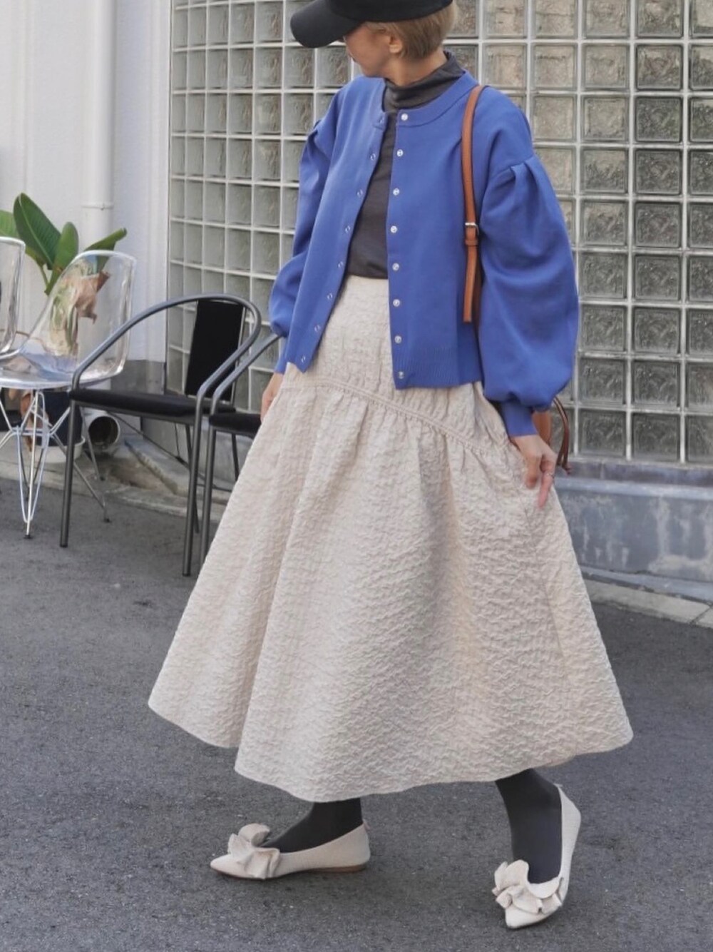 Mila Owen（ミラオーウェン）の「シャーリングボリュームジャガード