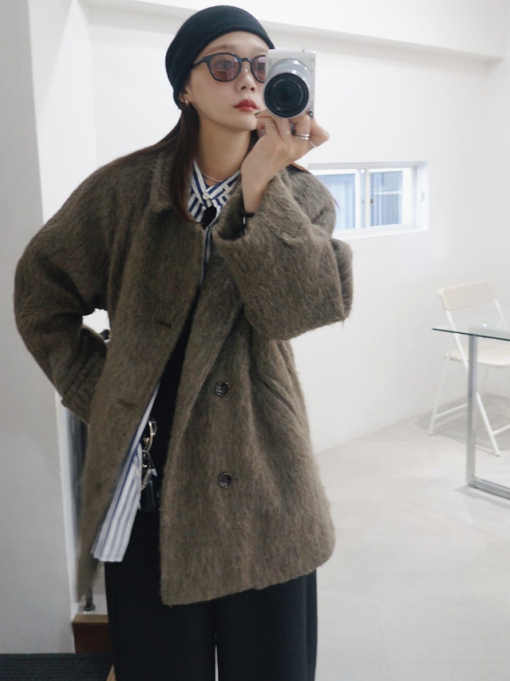 LA PEAU DE GEM】raglan coat/ラグランコートを使った人気ファッション