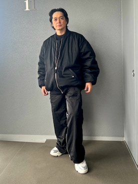 PRADAのMA-1を使ったメンズ人気ファッションコーディネート - WEAR