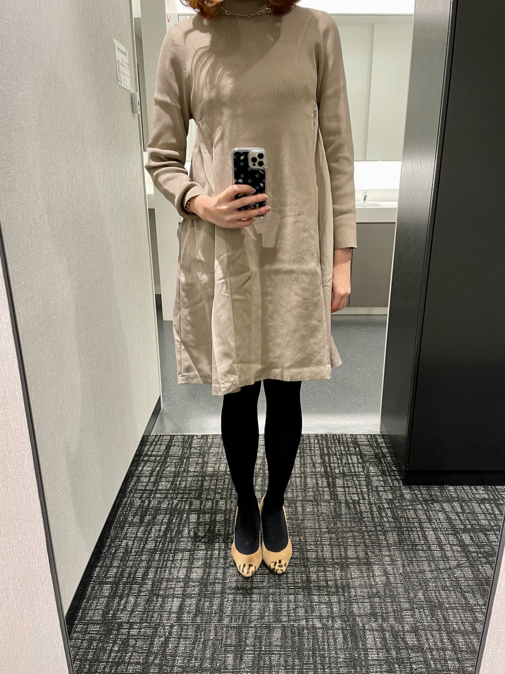 CELFORD（セルフォード）の「ドッキングAラインニットワンピース