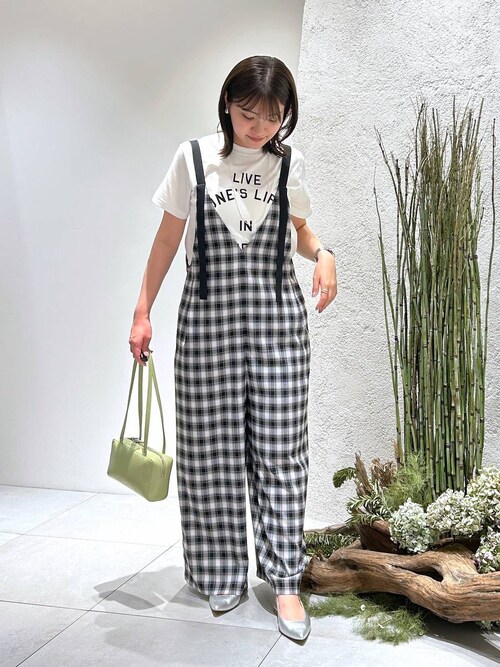 BABYLONE バイカラーキャミオールインワン