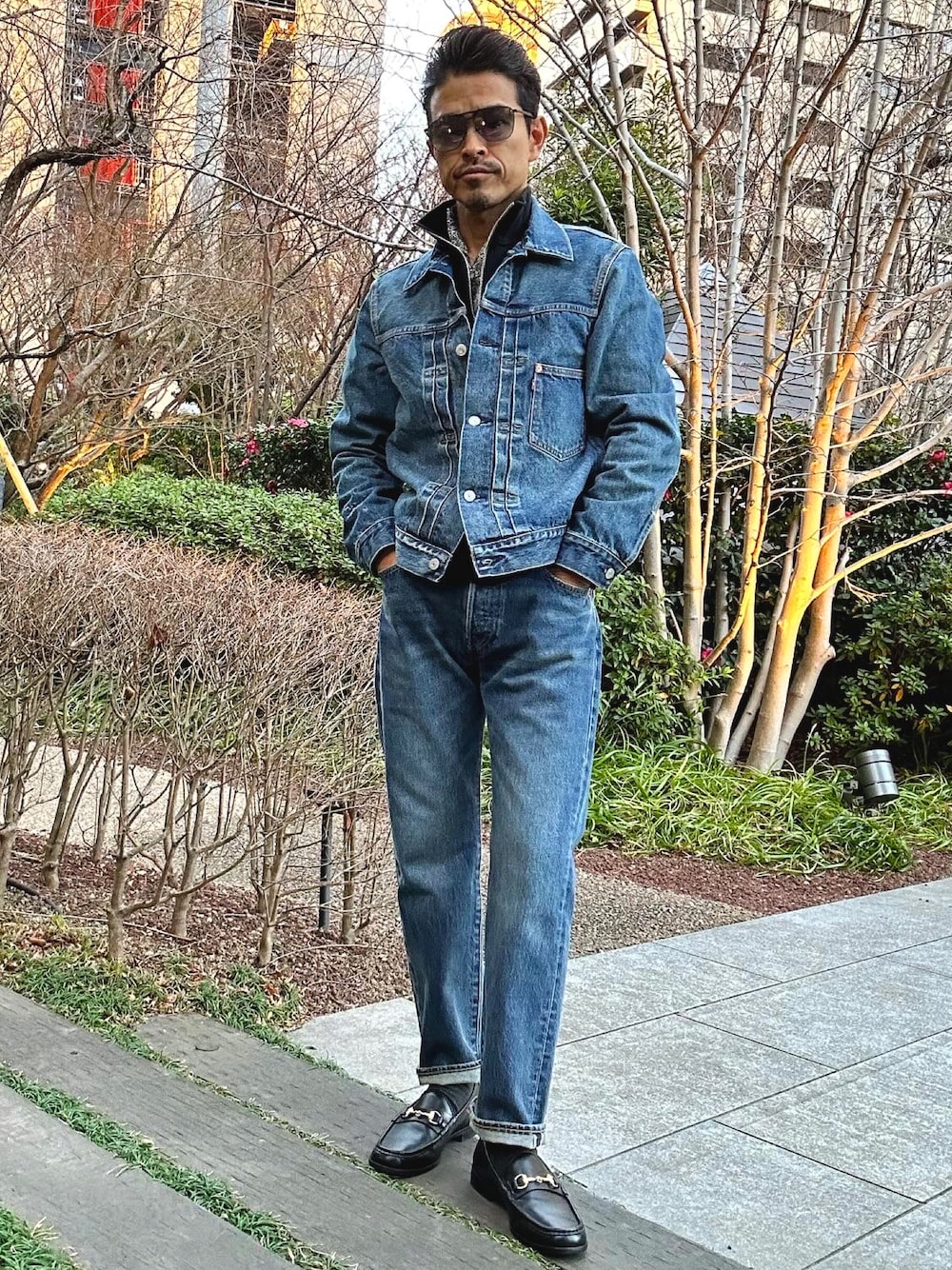 シンイチ｜Levi'sのデニムジャケットを使ったコーディネート - WEAR