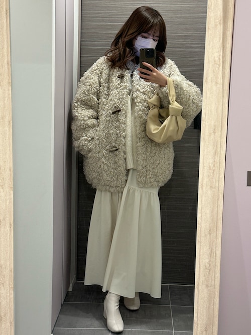 CITY】ベビーアルパカブークレニットカーディガン（ニット/セーター