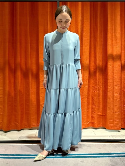 Ballsey（ボールジィ） ワンピース パウダリーサテン ティアードロング