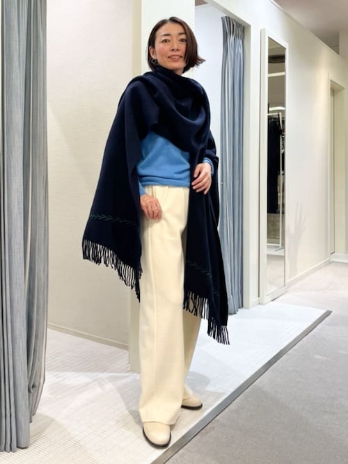 セール】スコットランドカシミヤ Vネックニット（ニット/セーター