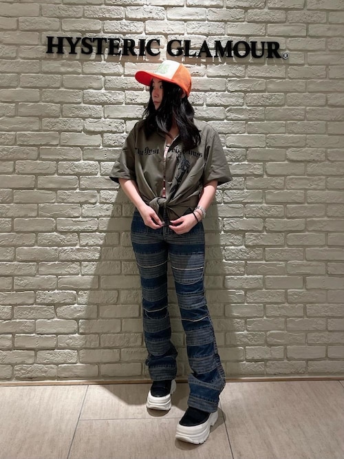 HYPNOTIZED LOGO ラインストーンメッシュキャップ（キャップ