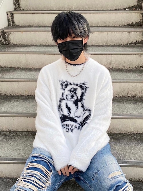 OY（オーワイ）の「『OY/オーワイ』HAIRY SHADOWY ODOLLY KNIT