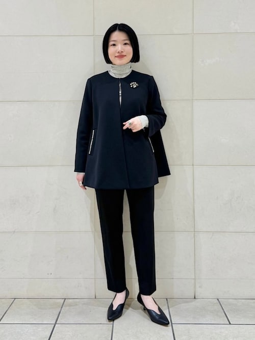 セール】〈手洗い可能〉裏起毛 スリム テーパード パンツ（その他