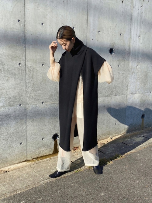 CLANE(クラネ)】シアーパフトップス / SHEER PUFF TOPS 10122-4182