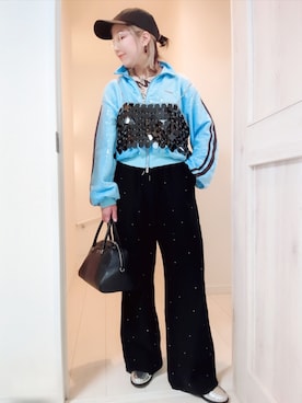 Sequins Side Line Track Jacket/スパンコールサイドライントラック