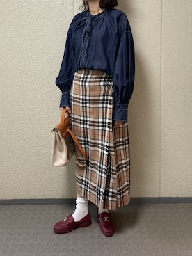 バーバリー Burberry Children スカート 冬用 大人も着用可 バーバリー