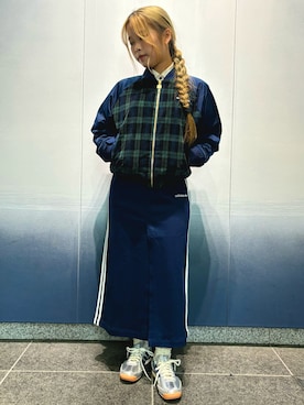 タータン カレッジジャケット / アディダスオリジナルス adidas