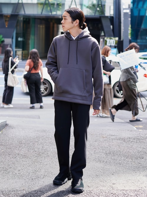 撥水ストレッチRELAX WOOL ストレートスラックス（スラックス