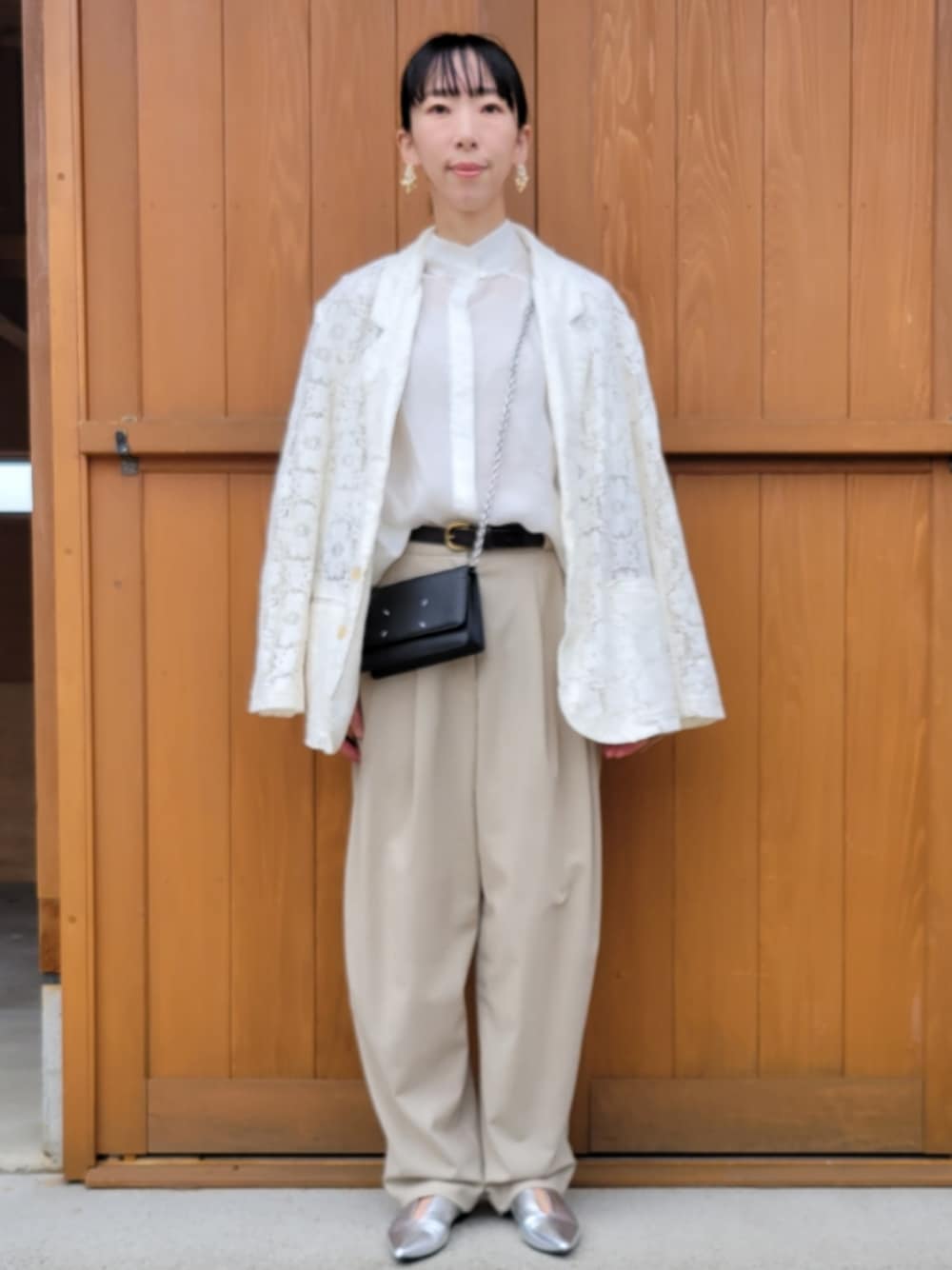 TODAYFUL（トゥデイフル）の「ハイウエストタックトラウザース（その他