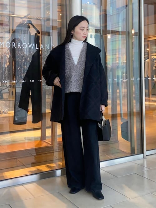 Ballsey（ボールジィ） ベスト ジレ ミックスファー Vネックベスト