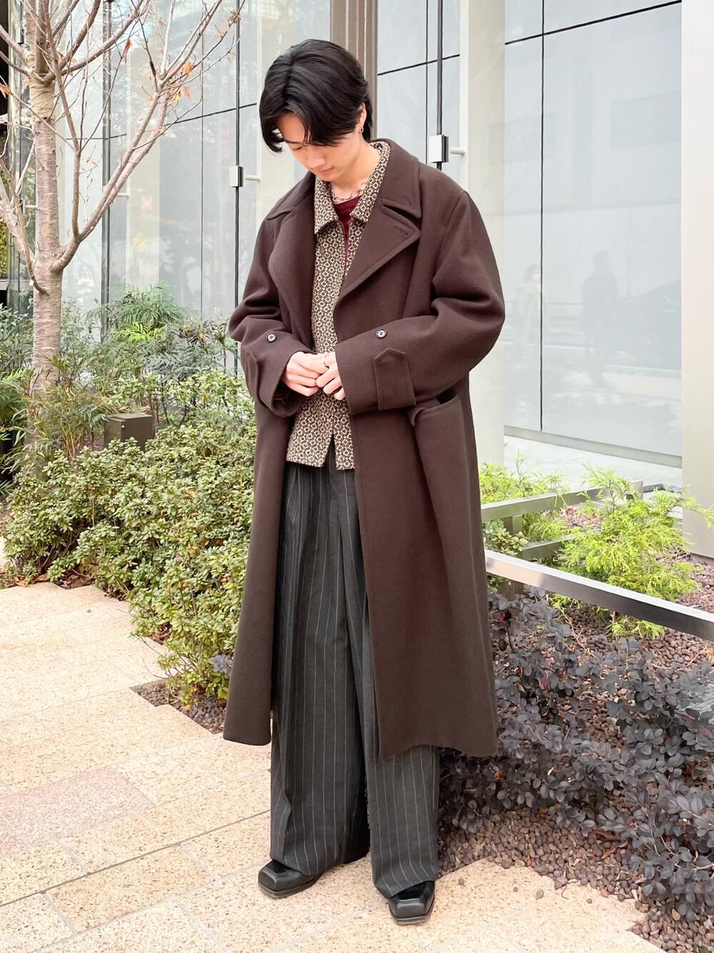 たか｜LIDNMのチェスターコートを使ったコーディネート - WEAR