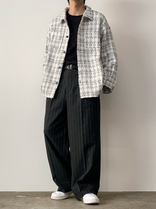 Theater code シャツ tweed shirt jacket/ツイード シャツジャケット