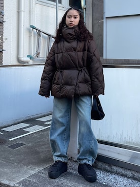 MOUSSYのダウンジャケット/コート（ブラウン系）を使った人気