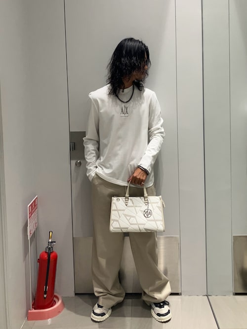 セール】【A|X アルマーニ エクスチェンジ】コットンツイル ワイド