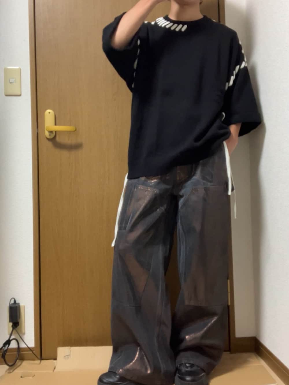 CLEL】Specially Processed Double Knee Denim Pants/特殊加工