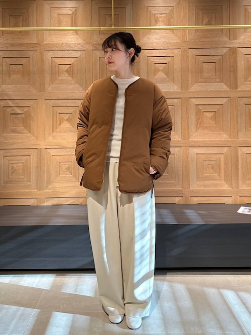 セール】Curensology(カレンソロジー)/サイドジップノーカラーダウン