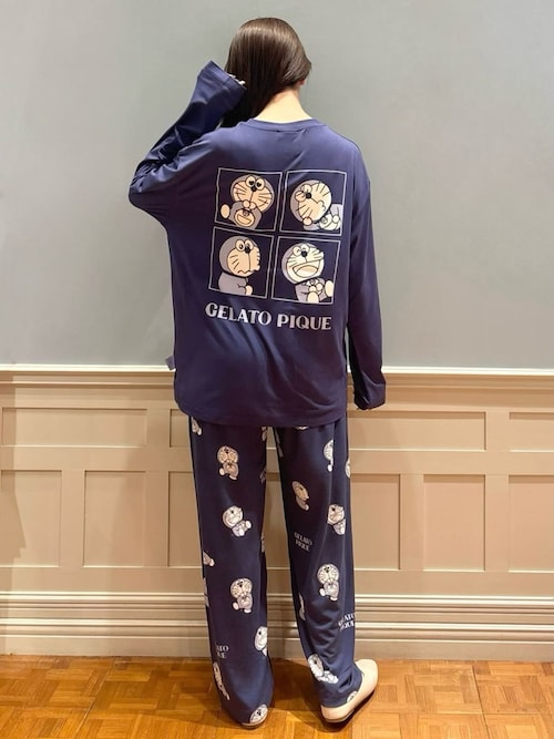 ドラえもん】【メンズ】総柄ロングパンツ（ルームウェア/パジャマ