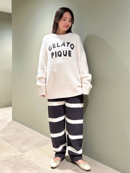 HOMME】パウダーロゴジャガードプルオーバー＆ロングパンツセット