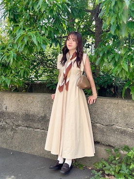 CLANE/クラネ】SQUARE SLEEVE ONE PIECE/スクエアスリーブワンピースを