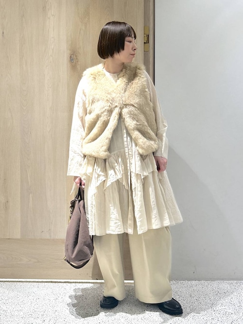 Curensology（カレンソロジー） ベスト ジレ /ショートファーベスト