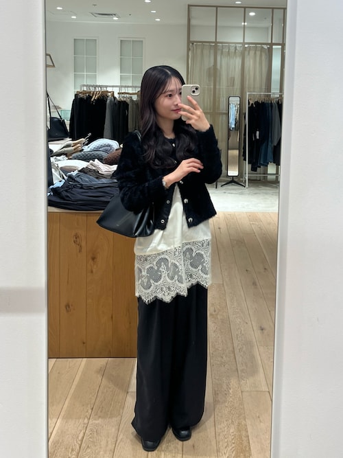 セール】レースサテンキャミソール（シャツ/ブラウス）｜mystic