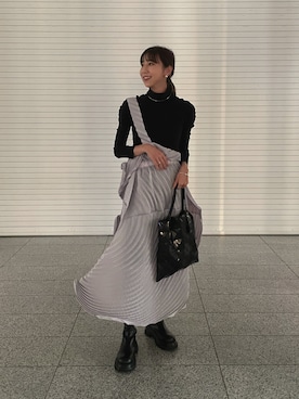 ISSEY MIYAKEのオールインワン・サロペットを使った人気ファッション