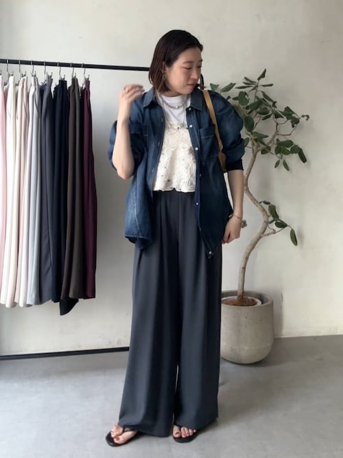 WEB限定】チュールフラワーキャミ（シャツ/ブラウス）｜DouDou