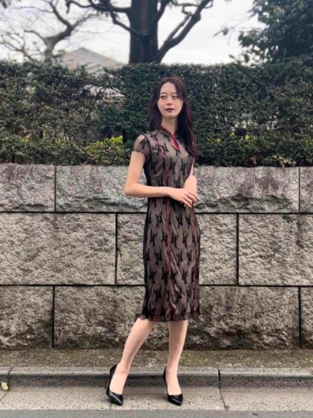 VIVIENNE TAM ヴィヴィアンタム ワンピース 42サイズ 花柄 日本製