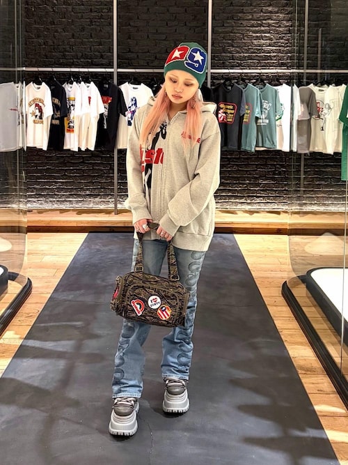 PATCH SCRATCH ミニボストンバッグ（ボストンバッグ）｜HYSTERIC