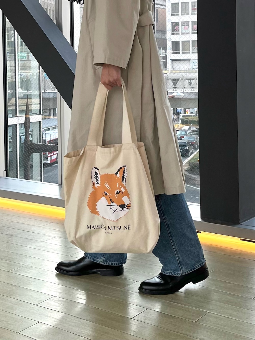 Kei｜Maison Kitsuneのトートバッグを使ったコーディネート - WEAR