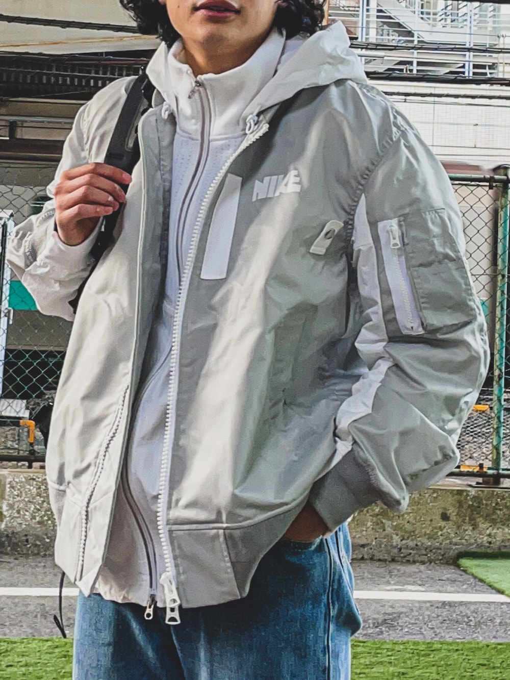 すけ｜NIKE × Sacaiのジャケット/アウターを使ったコーディネート - WEAR