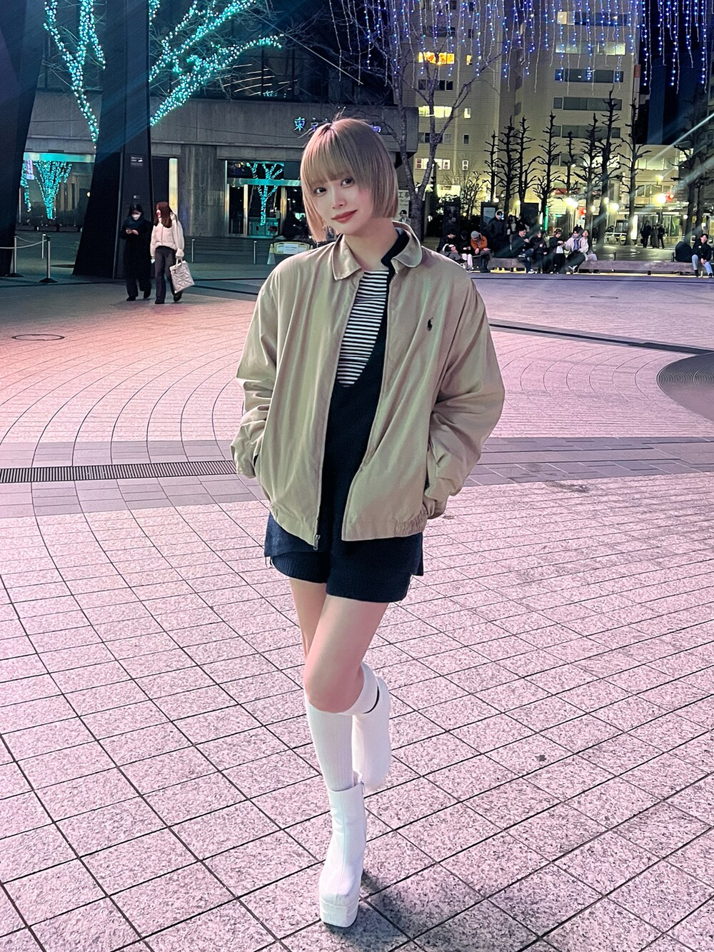 POLO RALPH LAURENのナイロンジャケット（ベージュ系）を使った人気